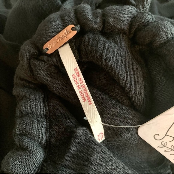 FREE PEOPLE Black Greek Goddess Strong Statement Thigh Slits Maxi Dress - Picture 15 of 15